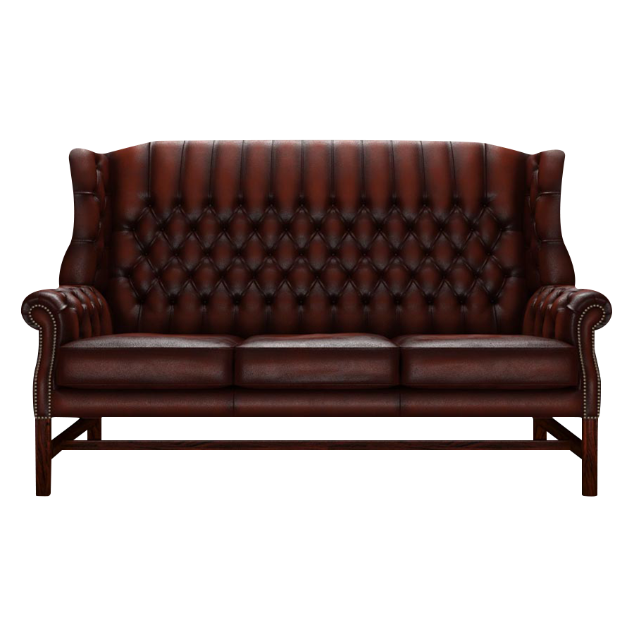 Darwin 3 Sits Chesterfield Soffa Antique Chestnut