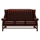Darwin 3 Sits Chesterfield Soffa Antique Chestnut