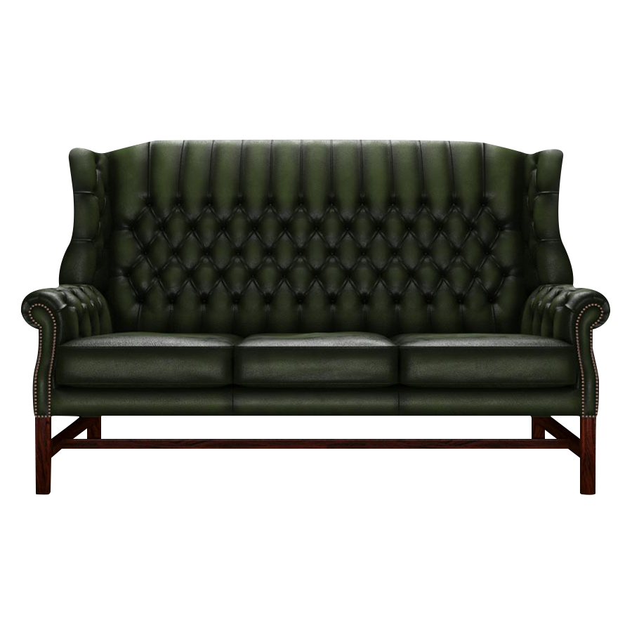 Darwin 3 Sits Chesterfield Soffa Antique Green