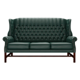 Darwin 3 Sits Chesterfield Soffa Birch Forest Green