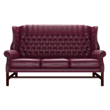 Darwin 3 Sits Chesterfield Soffa Old English Burgundy