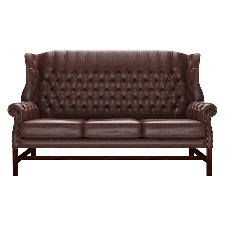 Darwin 3 Sits Chesterfield Soffa Old English Dark Brown