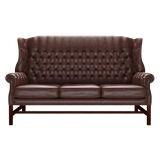 Darwin 3 Sits Chesterfield Soffa Old English Dark Brown