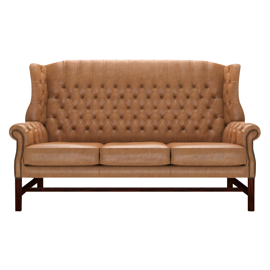 Darwin 3 Sits Chesterfield Soffa Old English Tan