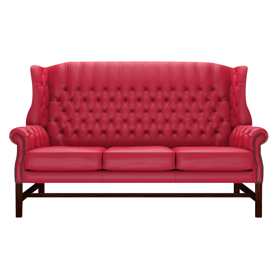 Darwin 3 Sits Chesterfield Soffa Shelly Flame Red