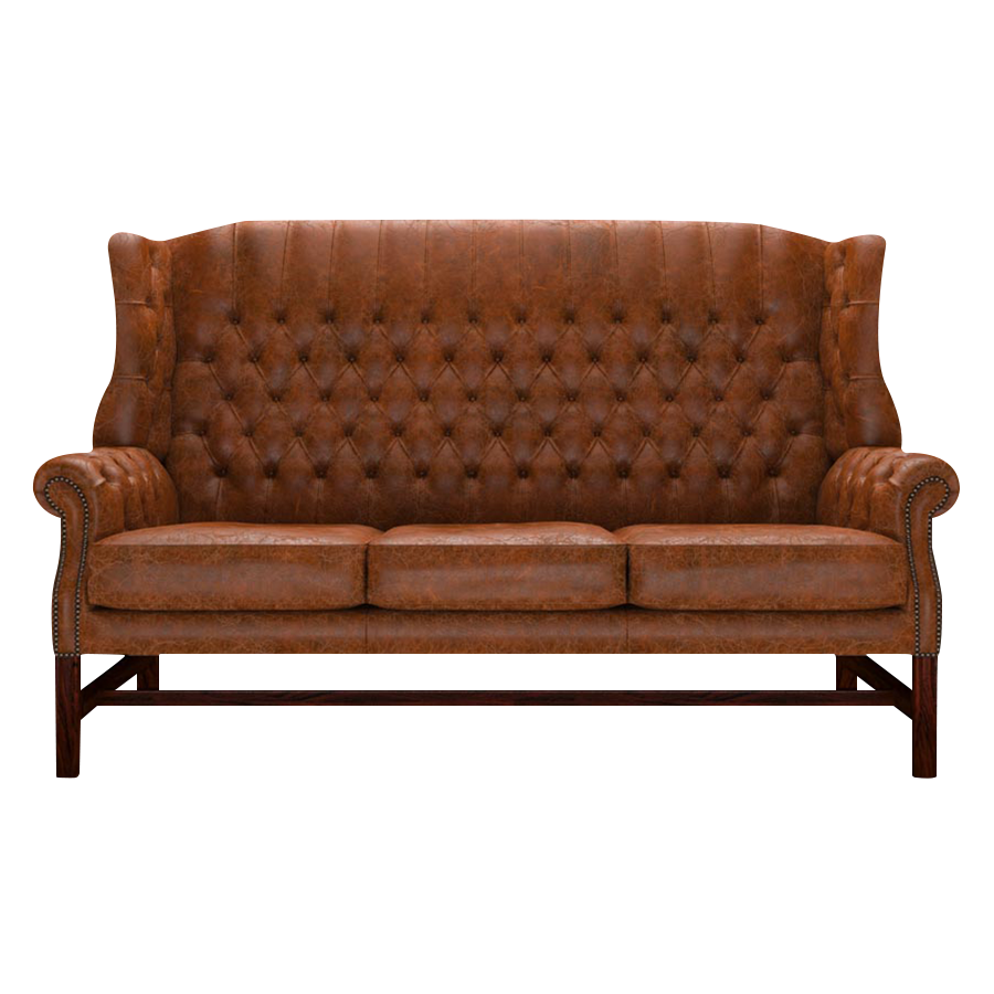 Darwin 3 Sits Chesterfield Soffa Tudor Chestnut