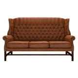 Darwin 3 Sits Chesterfield Soffa Tudor Chestnut