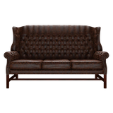 Darwin 3 Sits Chesterfield Soffa Tudor Mahogany