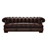 Drake 3 Sits Chesterfield Soffa Antique Brown