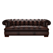 Drake 3 Sits Chesterfield Soffa Antique Brown