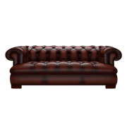 Drake 3 Sits Chesterfield Soffa Antique Chestnut