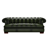 Drake 3 Sits Chesterfield Soffa Antique Green