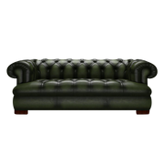 Drake 3 Sits Chesterfield Soffa Antique Green