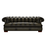 Drake 3 Sits Chesterfield Soffa Antique Olive