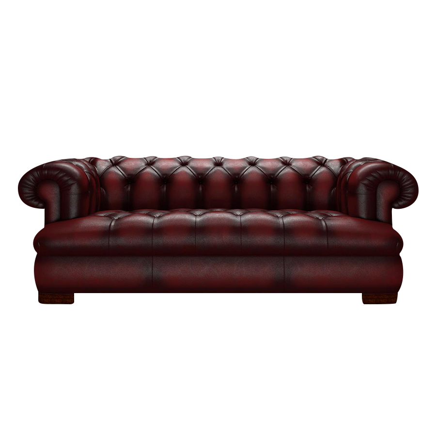 Drake 3 Sits Chesterfield Soffa Antique Red