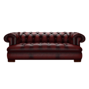 Drake 3 Sits Chesterfield Soffa Antique Red