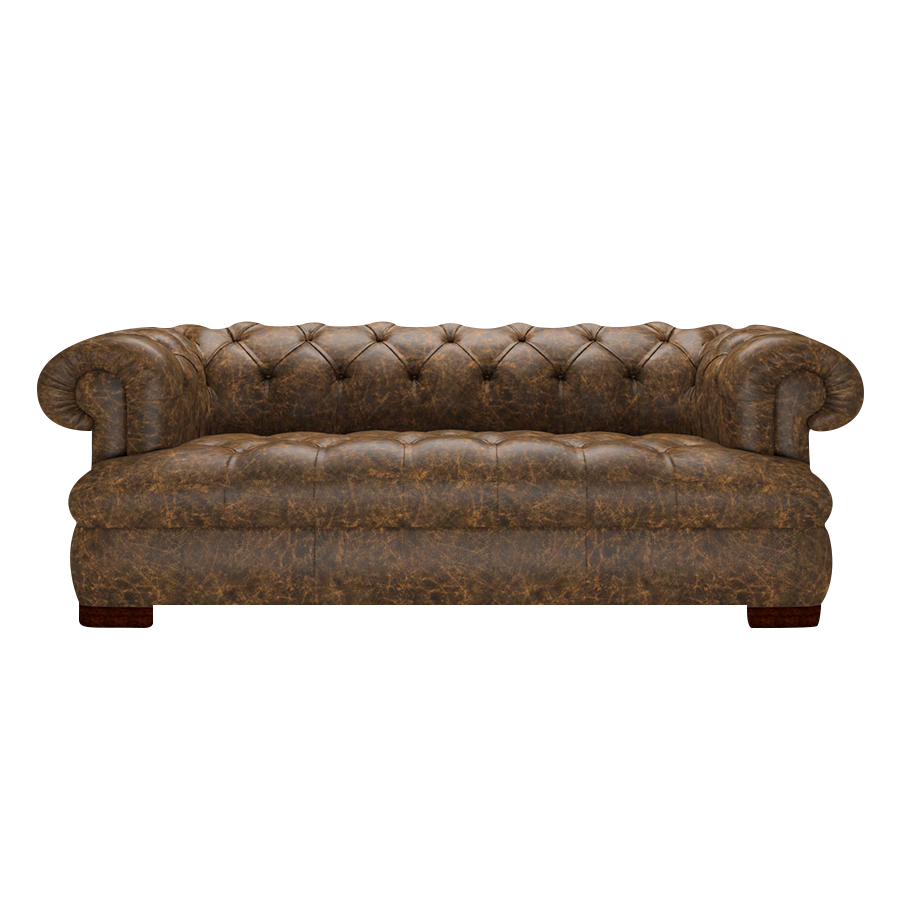 Drake 3 Sits Chesterfield Soffa Etna Brandy