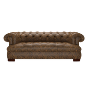 Drake 3 Sits Chesterfield Soffa Etna Brandy