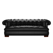 Drake 3 Sits Chesterfield Soffa Old English Black