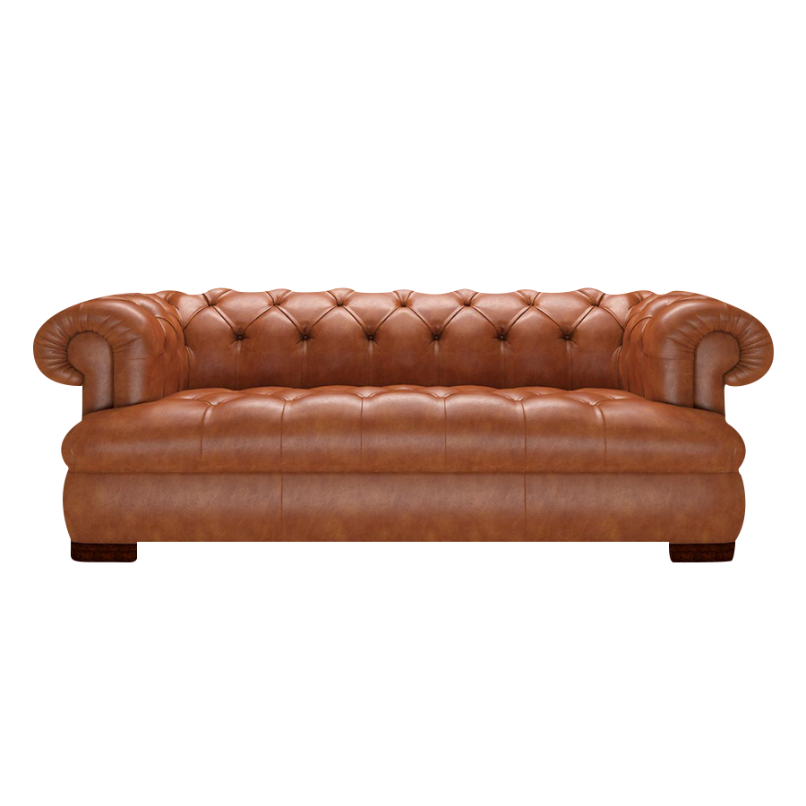 Drake 3 Sits Chesterfield Soffa Old English Bruciato