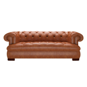 Drake 3 Sits Chesterfield Soffa Old English Bruciato