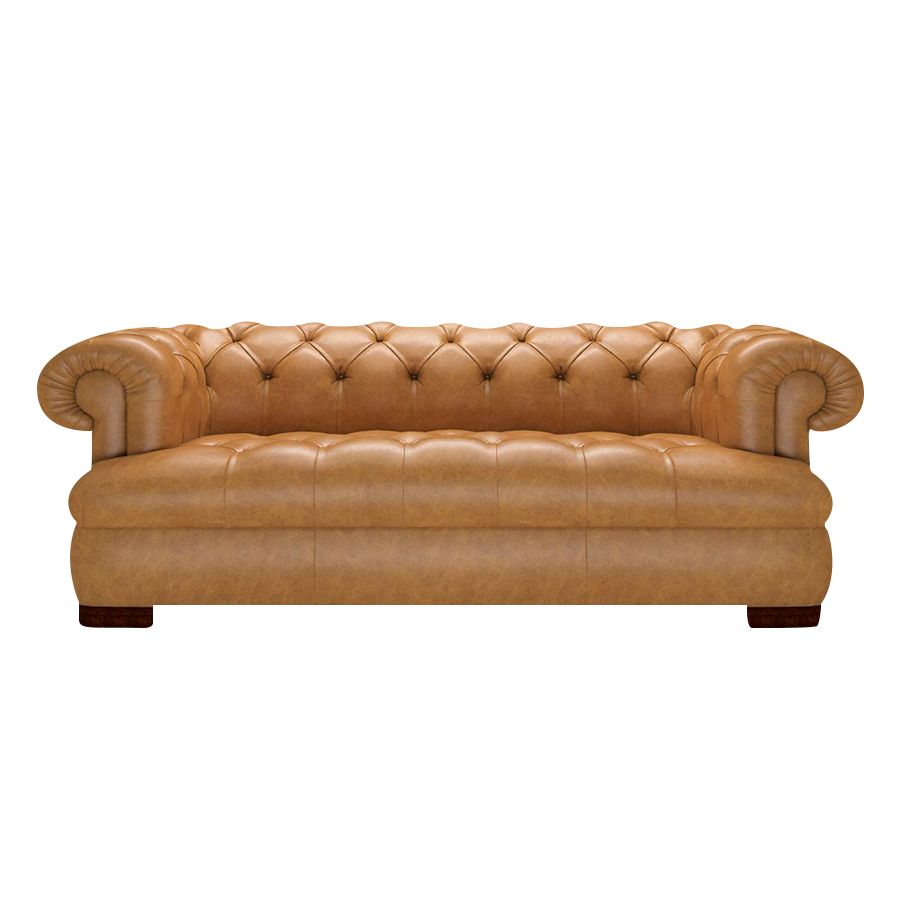 Ladda upp bild till gallerivisning, Drake 3 Sits Chesterfield Soffa Old English Buckskin
