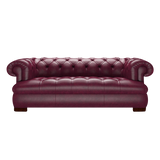 Drake 3 Sits Chesterfield Soffa Old English Burgundy