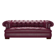 Drake 3 Sits Chesterfield Soffa Old English Burgundy