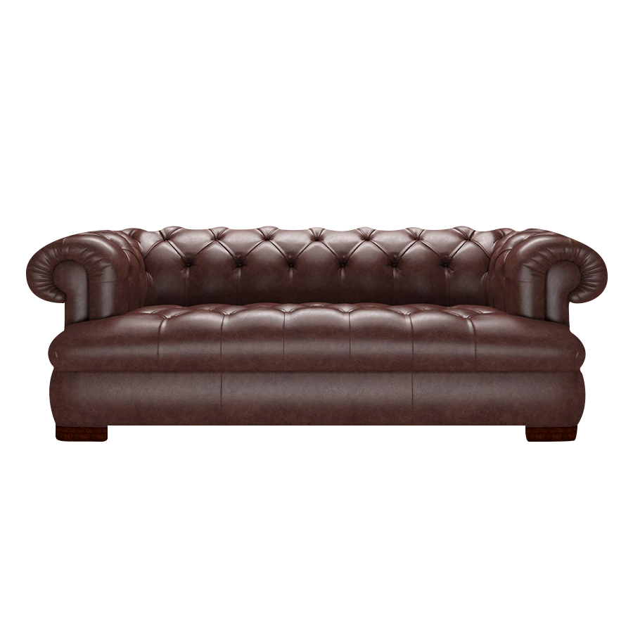 Drake 3 Sits Chesterfield Soffa Old English Dark Brown