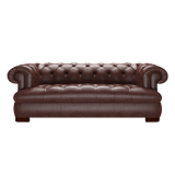 Drake 3 Sits Chesterfield Soffa Old English Dark Brown