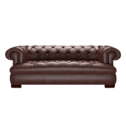 Drake 3 Sits Chesterfield Soffa Old English Dark Brown