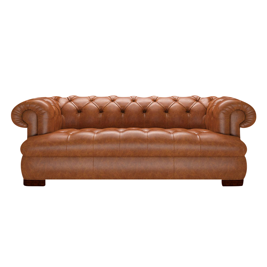 Drake 3 Sits Chesterfield Soffa Old English Saddle