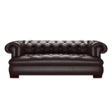 Drake 3 Sits Chesterfield Soffa Old English Smoke