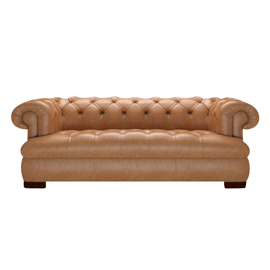 Drake 3 Sits Chesterfield Soffa Old English Tan