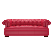 Drake 3 Sits Chesterfield Soffa Shelly Flame Red