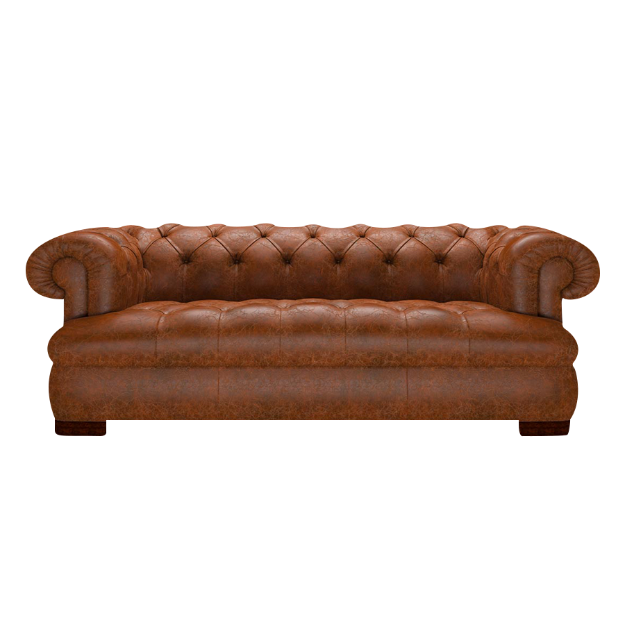 Drake 3 Sits Chesterfield Soffa Tudor Chestnut