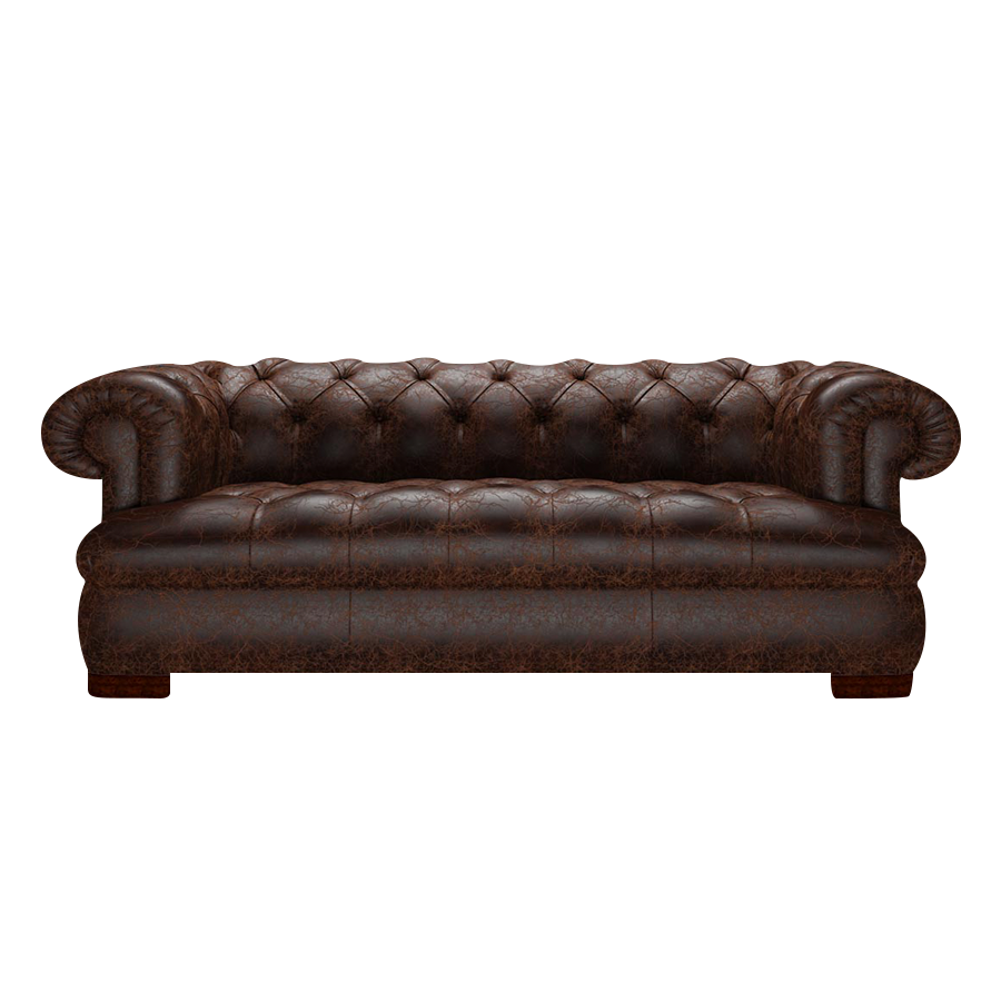 Drake 3 Sits Chesterfield Soffa Tudor Mahogany