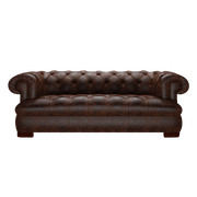 Drake 3 Sits Chesterfield Soffa Tudor Mahogany