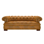 Drake 3 Sits Chesterfield Soffa Tudor Mustard