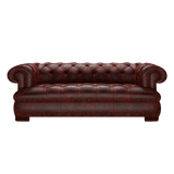 Drake 3 Sits Chesterfield Soffa Tudor Oxblood