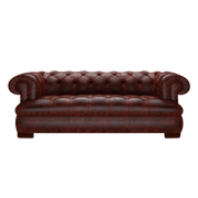 Drake 3 Sits Chesterfield Soffa Tudor Oxblood