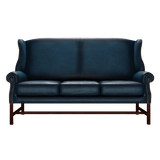 Drummond 3 Sits Chesterfield Soffa Antique Blue