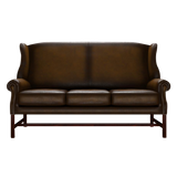 Drummond 3 Sits Chesterfield Soffa Antique Gold