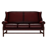 Drummond 3 Sits Chesterfield Soffa Antique Red