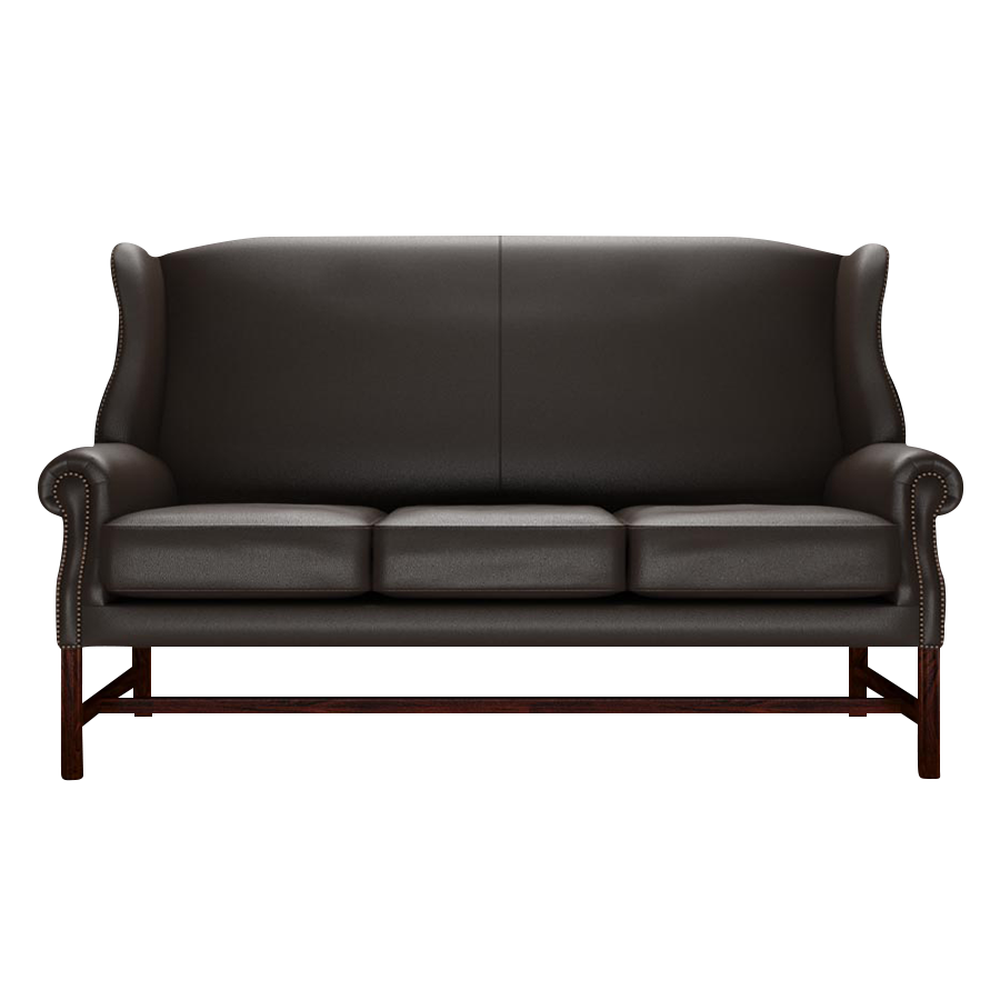 Drummond 3 Sits Chesterfield Soffa Birch Brown