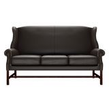Drummond 3 Sits Chesterfield Soffa Birch Brown