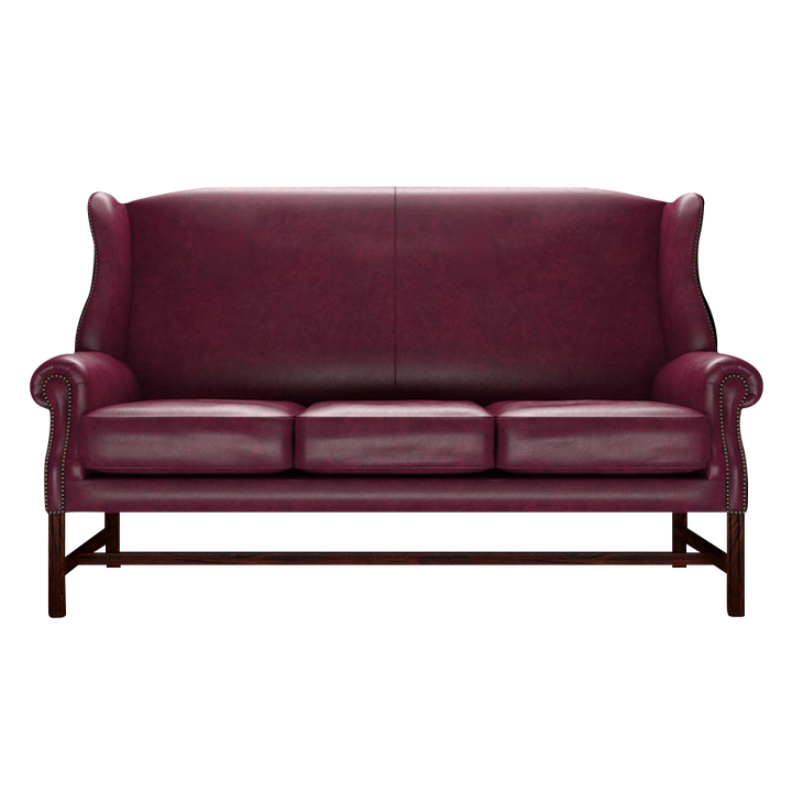 Drummond 3 Sits Chesterfield Soffa Old English Burgundy