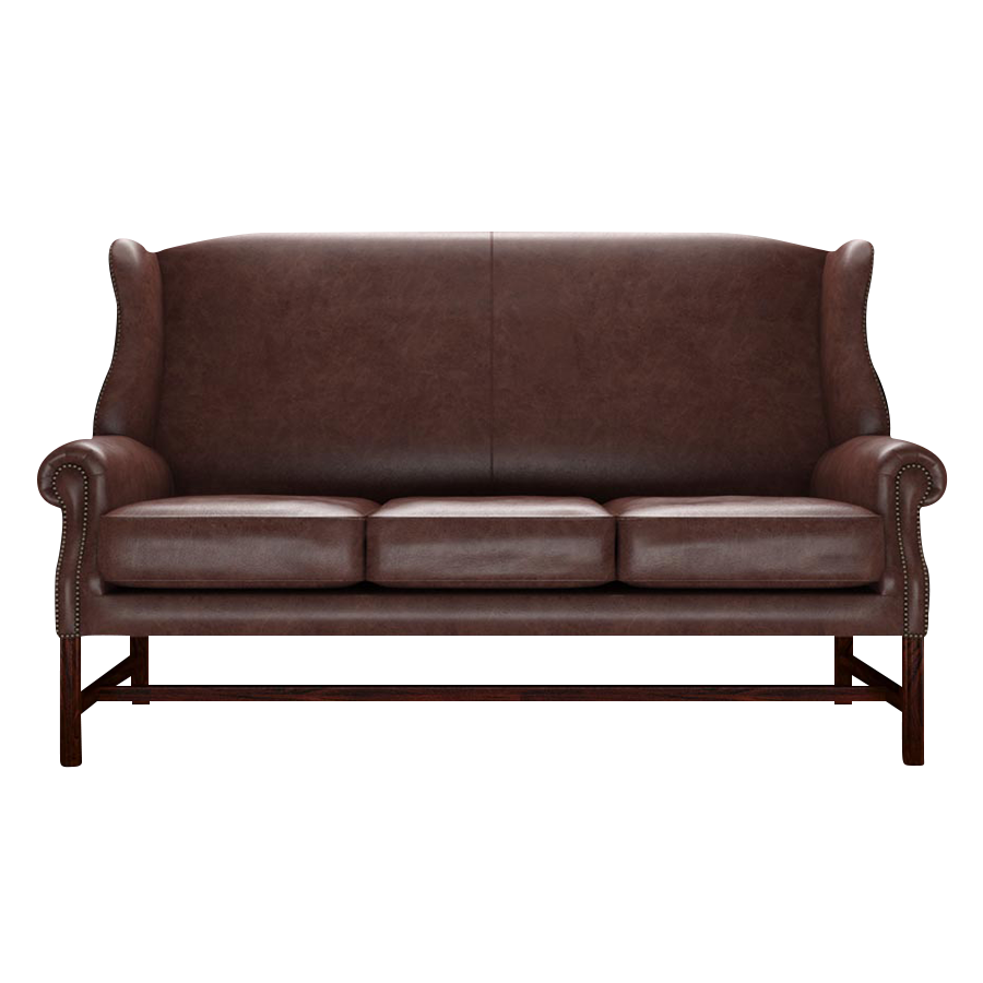 Drummond 3 Sits Chesterfield Soffa Old English Dark Brown