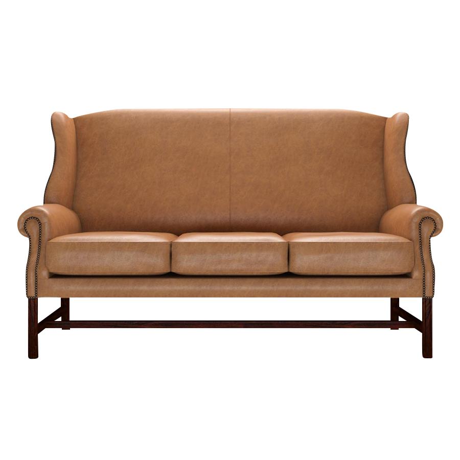 Drummond 3 Sits Chesterfield Soffa Old English Tan