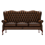 Gladstone 3 Sits Chesterfield Soffa Antique Autumn Tan